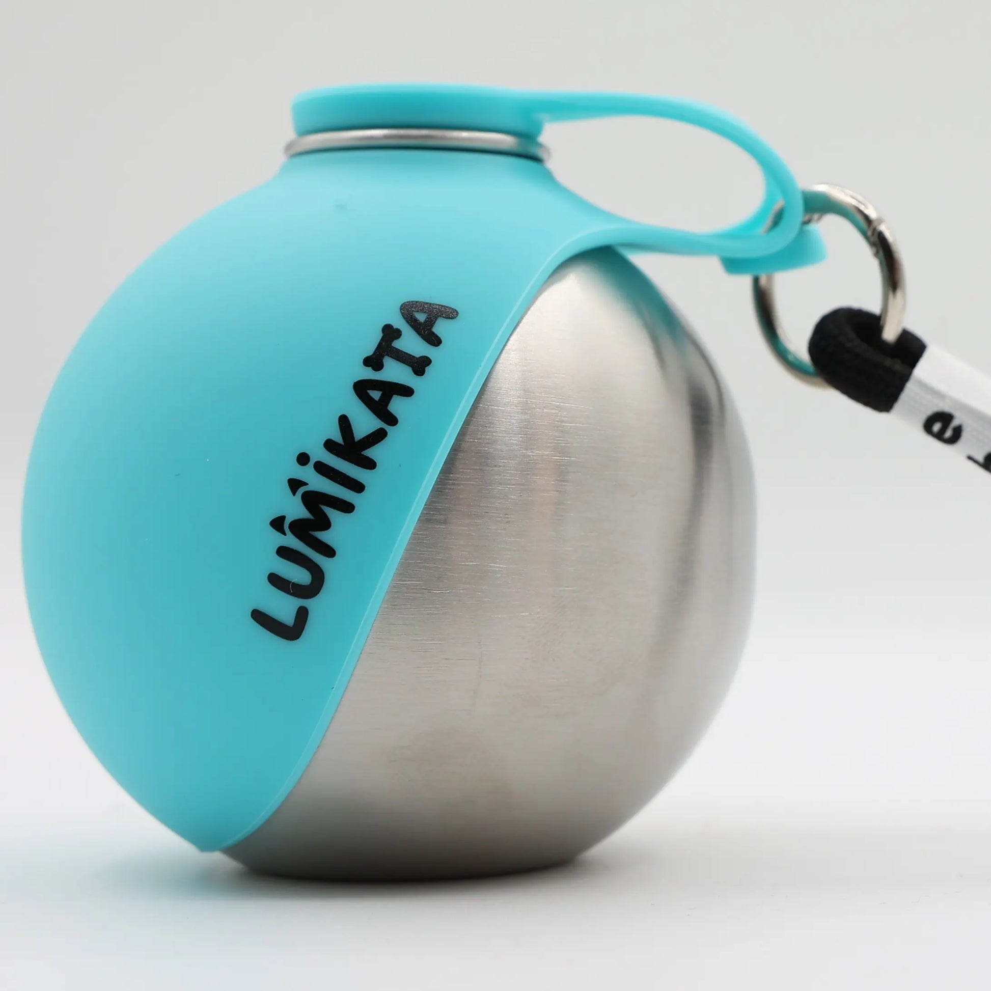 Lumikata 2-in-1 Portable Dog Water Bottle - 10 oz Stainless Steel with Silicone Foldable Bowl, Leak-Proof Design for Small Dogs and Pet Feeding Supplies