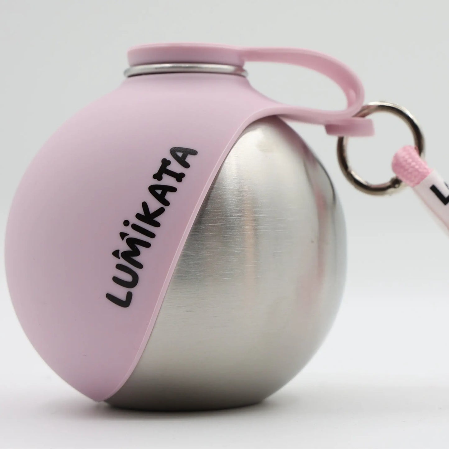 Lumikata 2-in-1 Portable Dog Water Bottle - 10 oz Stainless Steel with Silicone Foldable Bowl, Leak-Proof Design for Small Dogs and Pet Feeding Supplies