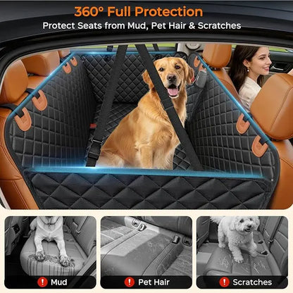 Premium Dog Car Seat Cover - Universal Fit, Waterproof, Scratch-Resistant, Non-Slip, Washable Pet Travel Mat for All Seasons