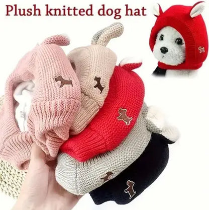 Dog Ear Protection Muffs - Winter Warmth and Noise Reduction Caps for Medium to Large Dogs, Ideal for Christmas Celebrations