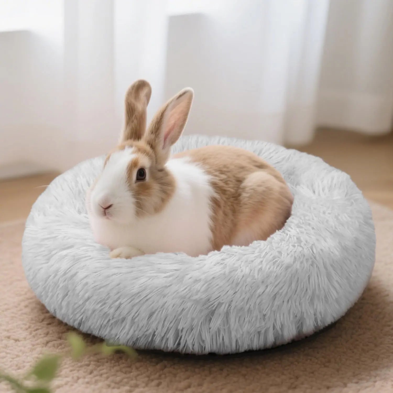 Large Soft and Comfortable Bunny Bed Hideout - Cozy Mat and Warm Cage Accessories for Guinea Pigs