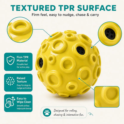 Interactive Floating TPR Dog Ball - 4.72 Inch Fetch Toy for Medium & Large Dogs, Ideal for Outdoor Play and Exercise