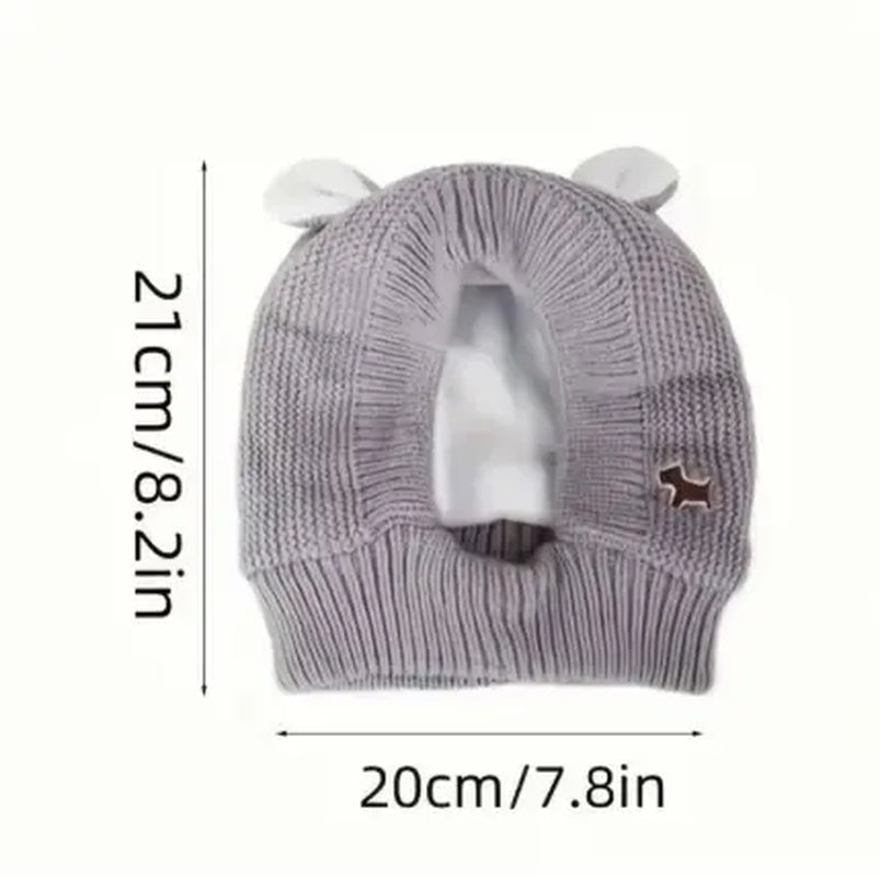 Dog Ear Protection Muffs - Winter Warmth and Noise Reduction Caps for Medium to Large Dogs, Ideal for Christmas Celebrations