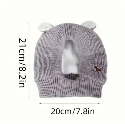Dog Ear Protection Muffs - Winter Warmth and Noise Reduction Caps for Medium to Large Dogs, Ideal for Christmas Celebrations