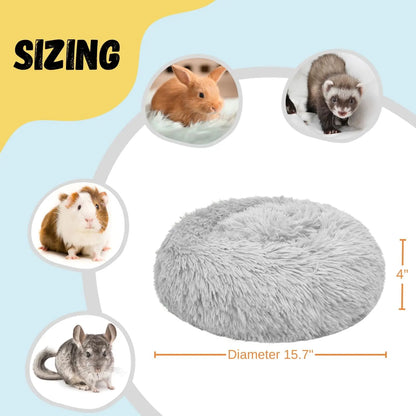 Large Soft and Comfortable Bunny Bed Hideout - Cozy Mat and Warm Cage Accessories for Guinea Pigs