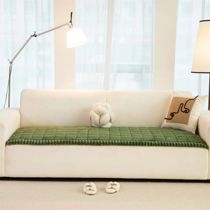 Premium Quilted Sofa Protector, Soft and Non-Slip Cover for Pets and Children, Machine Washable Furniture Shield