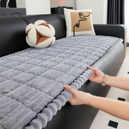 Premium Quilted Sofa Protector, Soft and Non-Slip Cover for Pets and Children, Machine Washable Furniture Shield