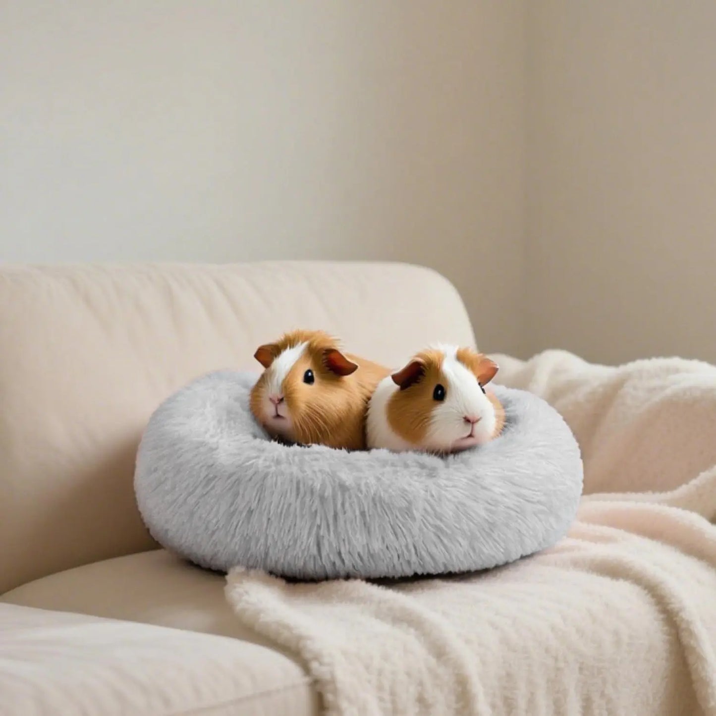 Large Soft and Comfortable Bunny Bed Hideout - Cozy Mat and Warm Cage Accessories for Guinea Pigs