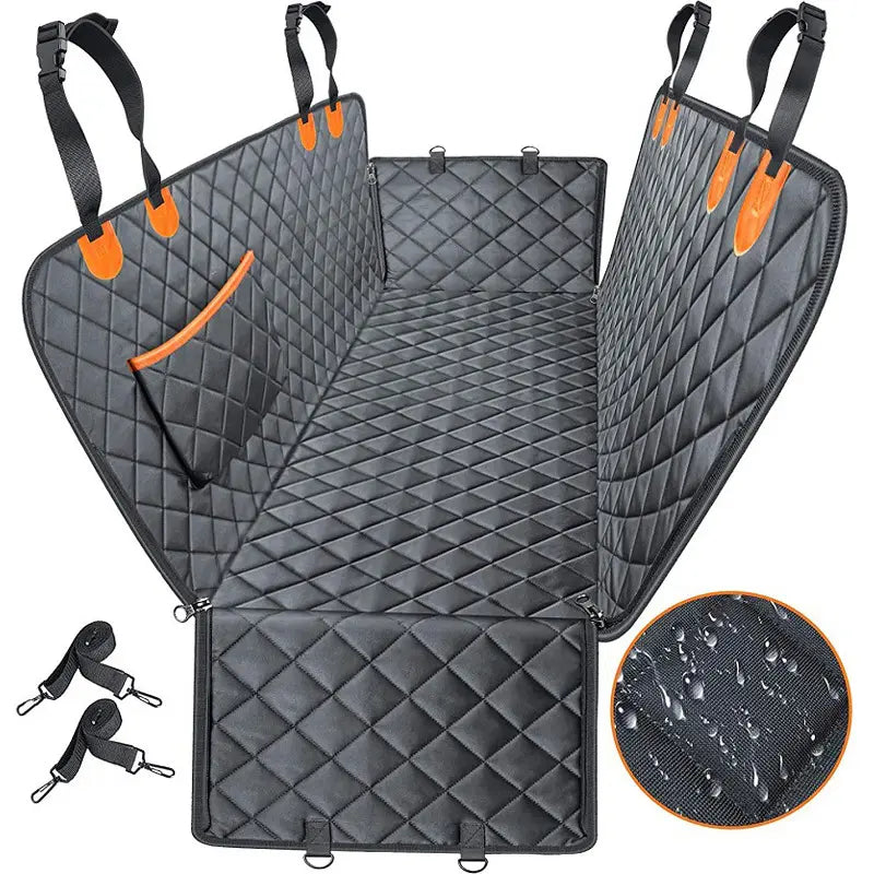 Premium Dog Car Seat Cover - Universal Fit, Waterproof, Scratch-Resistant, Non-Slip, Washable Pet Travel Mat for All Seasons